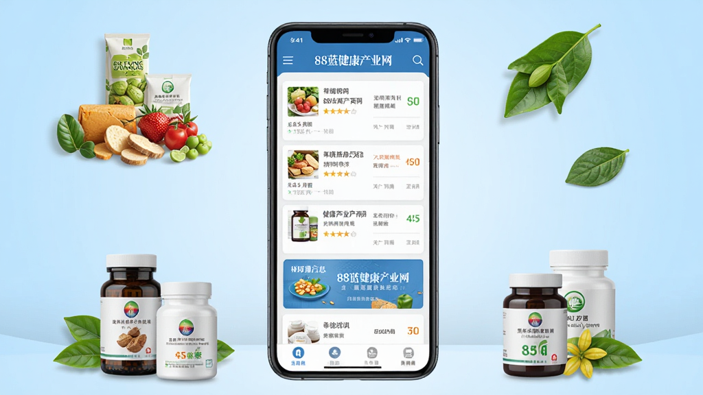 һ��չʾ88��������ҵ���ƶ���Ӧ�ý����Ч��ͼ������������һ�������ֻ�����Ļ����ʾ������ҵ��Ѷ�б���������Ϣ��Ƭ������Ϊǳ��ɫ���䣬��Χ���ƽ���ʳƷ������Ʒƿ�ޡ���Ҷ��Ԫ�أ�����������רҵ���Ű��࣬�����������ɾ����޶���Ԫ��