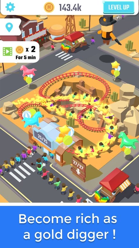 ���ù�ɽ�����ذ�װ�ֻ���(Idle Roller Coaster)v3.1.7 ��׿��