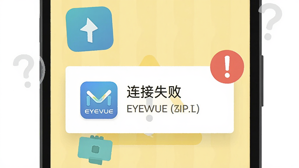 һ����׿�ֻ���ʾEYEVUEӦ�ó��ִ�����ʾ�������Ա����ʺź͸�̾��ͼ�꣬����Ϊǳ��ɫ��ʾɫ�������Ϊ��ƽ���廭��ϸ�ڰ��������ϵġ�����ʧ�ܡ����ֺ͡�EYEVUE��Ӧ��ͼ�꣬�����������ɾ����޶���Ԫ��