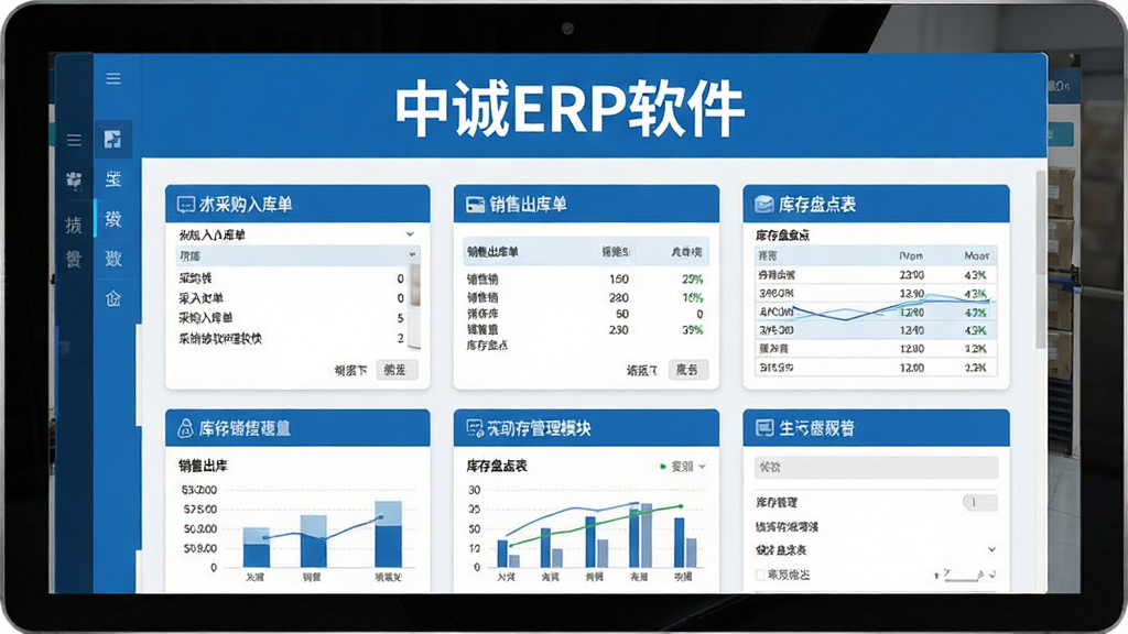 �г�ERP�������������ģ�����չʾ����������Ϊ���г�ERP���������������·����вɹ���ⵥ�����۳��ⵥ������̵�������ݿ�Ƭ�����������ɫ���ɫ����ļ��������ͼ�����������ֹ������߻��ʣ��ɾ�������Ԫ��