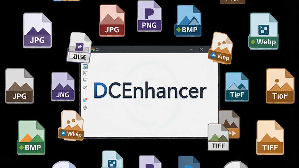 һ��չʾDCEnhancer���ʽ�������Ե�ͼƬ������ΪDCEnhancer������������ʾ����ͼƬ��ʽͼ��Χ������logo���У�����JPG��PNG��BMP��WebP��TIFF�ȸ�ʽ��ʶ������ΪԲ�λ���ʽ�Ű棬���Ϊ��ƽ��ͼ����Ʒ��ϸ�ڰ�����DCEnhancer���������С���ʽͼ��ɫ�����������ʸ��壬����ɾ����޶���Ԫ��