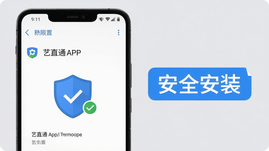һ����׿�ֻ���Ļ��ʾ��ֱͨAPP��Ȩ������ҳ�棬�Ա��ж���ͼ���빴ѡ��ǣ�����Ϊ����ǳ��ɫ�����������롰��ȫ��װ����������ʾ��ǩ����������ˬֱ�ۣ����廭�ʣ��޶���Ԫ�ء�