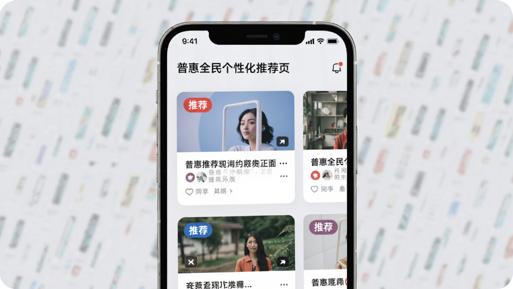 �ջ�ȫ����Ի��Ƽ�ҳ�棬�ֻ���Ļ��չʾ�Ÿ����û���Ȥ���͵����¿�Ƭ����Ƭ���С��Ƽ�����ǩ������Ϊ��͵�ǳ��ɫ�����ִ������£�����ִ���࣬ϸ���ϱ�ǩ��ɫ��Ŀ�������Ű����ʣ����ʸɾ����޶���Ԫ�ء�