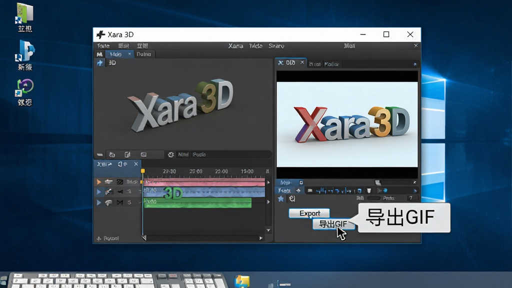 һ��չʾ3D���ֶ�����������(Xara 3D)��Windows���������е�ͼƬ�������ǵ������棬����Ϊ�������ھ��д򿪣��Ű���ʾʱ�����Ԥ�����ڣ������ʵ�ý̷̳��ϸ�ڰ������ָ��ָ�򵼳���ť���Ա���һ����ʾ��д�š�����GIF���������������ɾ����޶���Ԫ�أ�ͼ�����֡�Xara 3D��