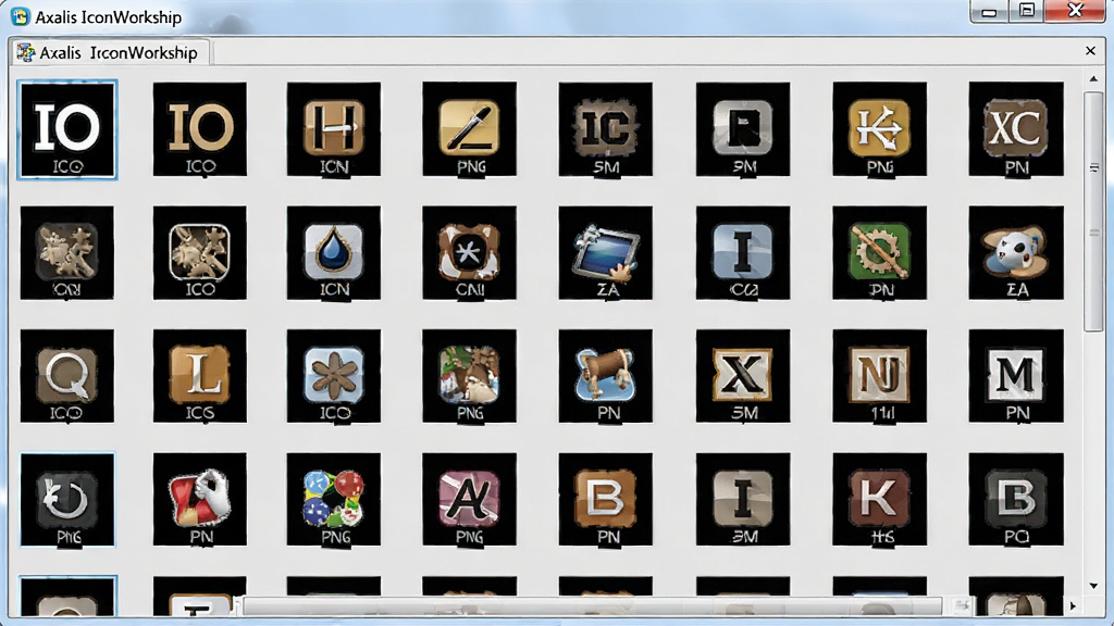 Axialis IconWorkshop ������չʾ���ʽͼ�굼�����棬������������ICO��ICNS��PNG�ȸ�ʽͼ������ͼ������Ϊǳ��ɫ����������������񣬻����������޶���Ԫ��