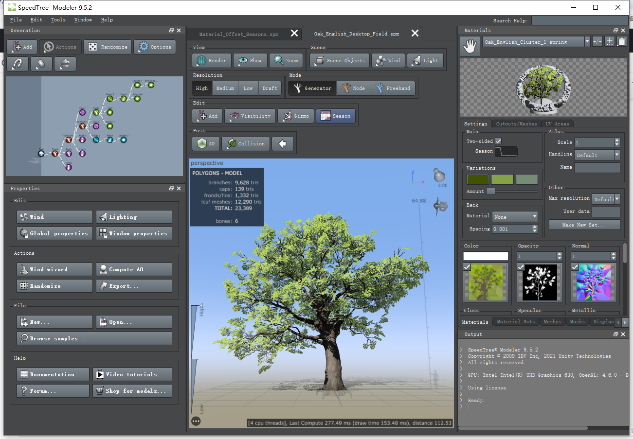SpeedTreeֲ�ｨģ����SpeedTree Modeler2026�ٷ��� ��άֲ����ģ����