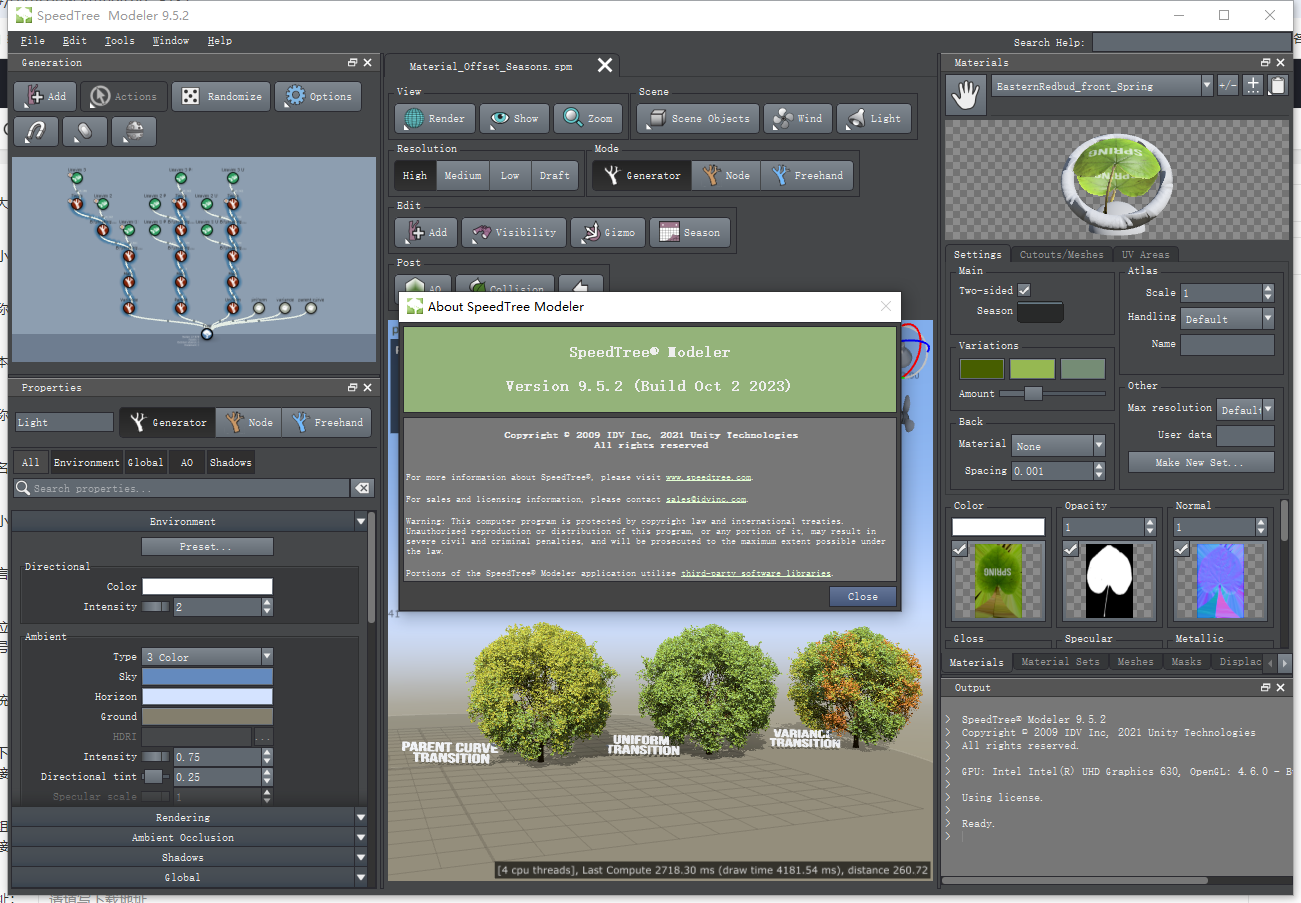 SpeedTreeֲ�ｨģ����SpeedTree Modeler2026�ٷ��� ��άֲ����ģ����