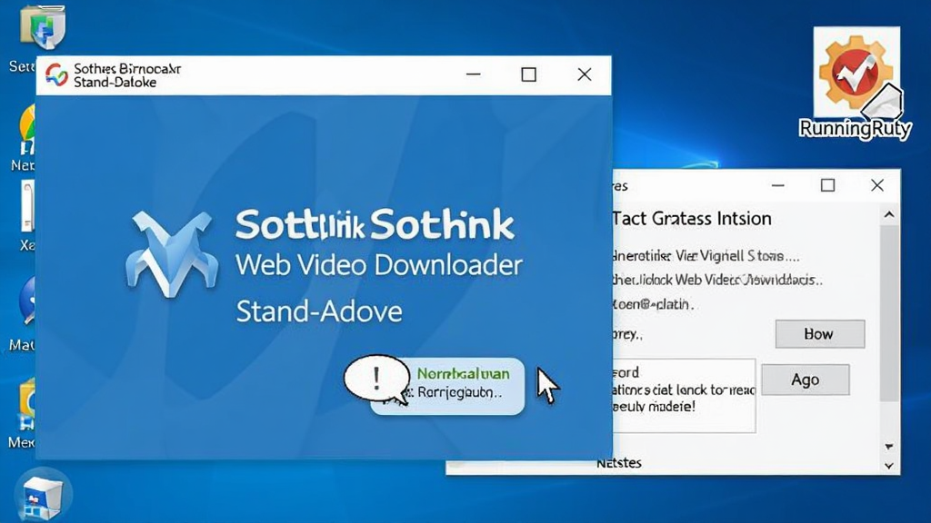 ����չʾһ���������棬������ Sothink Web Video Downloader Stand-alone �������ڣ��Ա��з���ǽ���ý��������пⰲװͼ�꣬����Ϊ�ര�ڵ��ӣ����Ϊ���Բ�����ͼʾ�⣬ϸ�ڰ������ָ������ʾ���ݣ������������ɾ��޶���Ԫ��