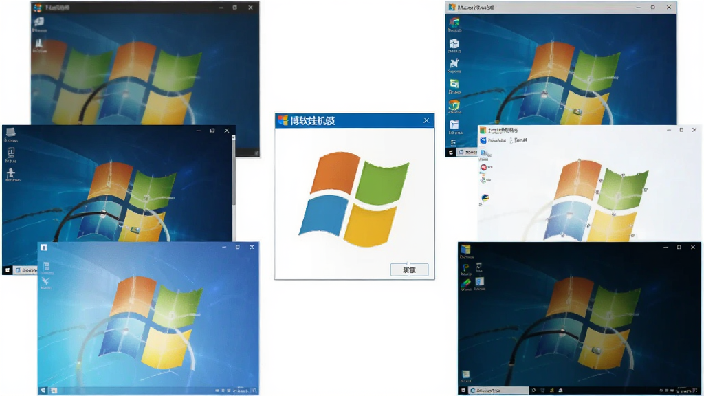 �����һ����ڶ���Windowsϵͳ�����е�ʾ��ͼ������չʾ��ͬ�汾��Windows��������ͼΧ������ͼ�꣬ǿ�������ԣ�����ƽ�����������룬ϸ�����������ʸ��壬�޶���Ԫ��
