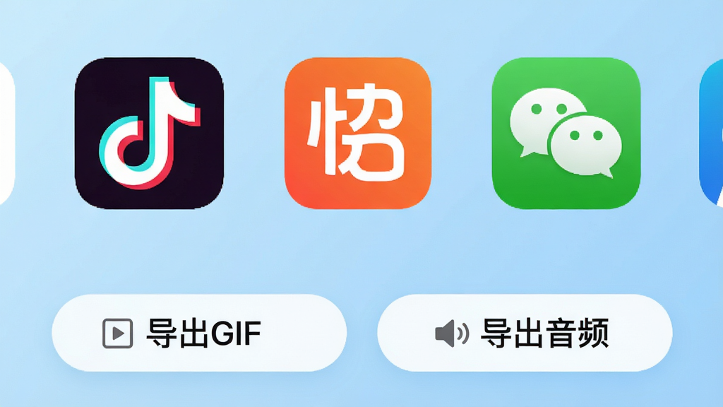 ����App�ķ������棬��Ļ����ʾ����罻ƽ̨ͼ�꣬�綶�������֡�΢�ţ��·��С�����GIF����������Ƶ����ť������Ϊǳ��ɫ���䣬�����ˬ��ϸ�����������ʸɾ����޶���Ԫ��