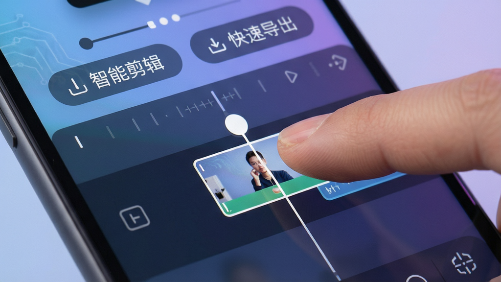 ����App�ļ�������������д����ָ�����϶�ʱ�����ϵ���ƵƬ�Σ���Ļ�Ϸ���ʾ�����ܼ������͡����ٵ���������������Ϊ��͵�����ɫ���䣬�����Ƽ��У�ϸ�����������ʸɾ����޶���Ԫ��