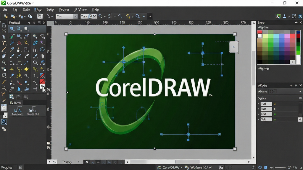 һ��չʾCorelDRAW���������������Ҫ�������ĸ����ͼ���ͼƬ������������CorelDRAW��־�Ե���ɫ����ӭ��Ļ�����Ϊ��������壬�Ҳ�Ϊ��ɫ������������ײ�Ϊ״̬�������岼���������������Ϊרҵ��������չʾ��ϸ�ڰ���ʸ��ͼ�Ρ����������ߡ��ڵ�༭����ͼ�꣬���������������ɾ��޶���Ԫ��