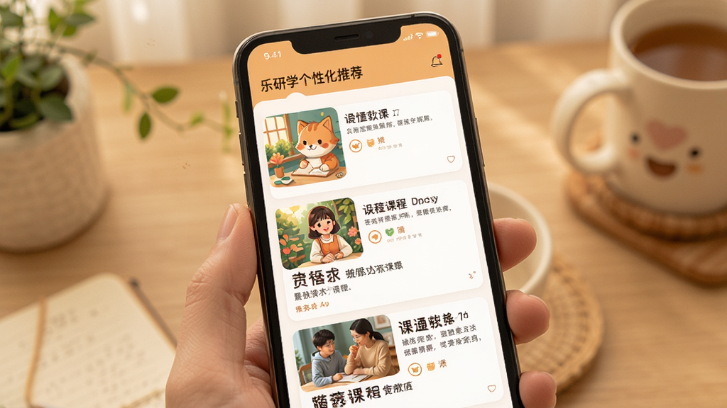 ����ѧ�������Ի��Ƽ�ҳ�棬�ֻ���Ļ����ʾ�Ƽ��γ��б���ÿ�ſγ����з���ͼ�ͼ�̽��ܣ���������ů���ʣ������������޶���Ԫ��