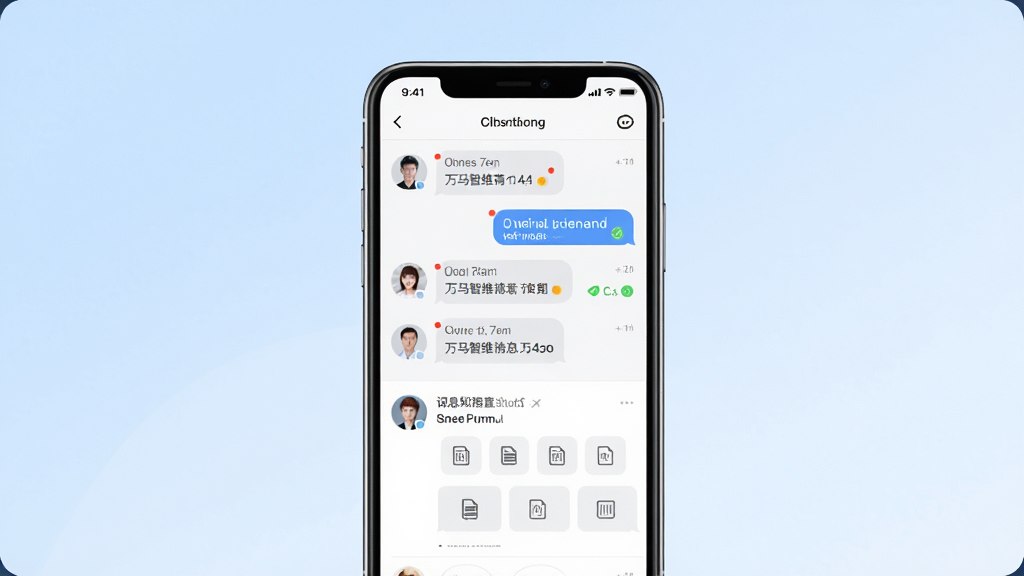 ������ά��Ϣ֪ͨ��Эͬ���棬��������Ϊ�ֻ���Ļ����ʾ��Ϣ�б��빤��������������ͷ�����������븽��ͼ�꣬����Ϊǳ��ɫ���䣬�������������־��У��Ű����࣬���Ϊ�罻���칫UI��ϸ��������֪ͨ������Ѷ�״̬�����ʸ��壬�ɾ��޶���Ԫ��