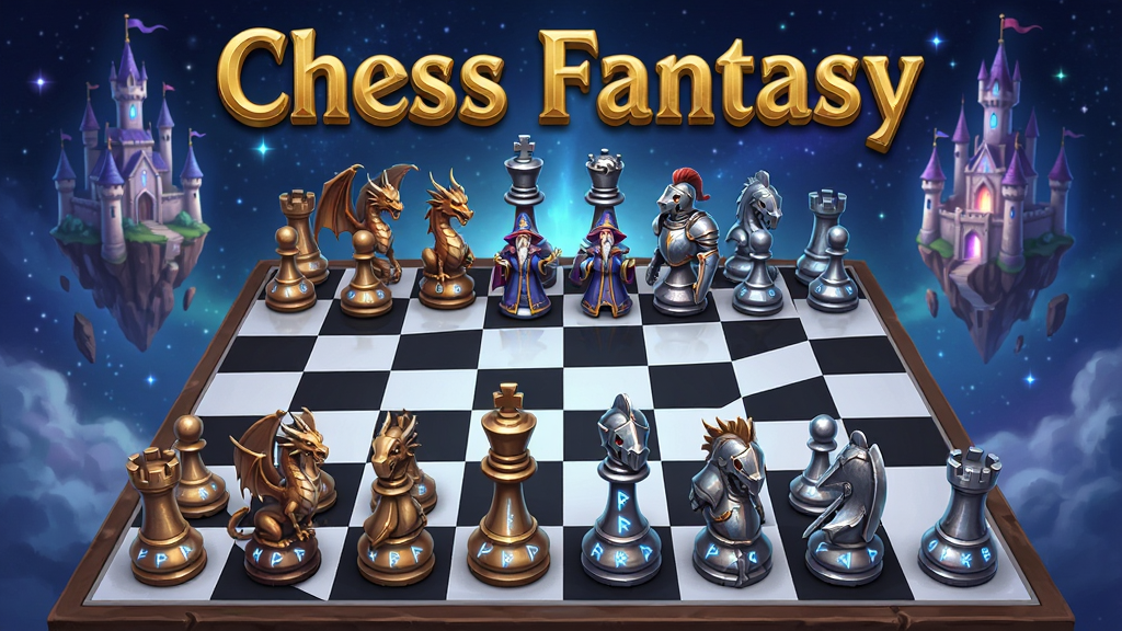 һ��չʾChess Fantasy��Ϸ�������ͼƬ�����������Ǵ�����÷�����������������̣����ӱ���Ƴ�������ʦ����ʿ�������ͣ�������Ư����ħ���Ǳ����ǿգ����ֲ������ĶԳƹ�ͼ���Ű�����Ϸ����