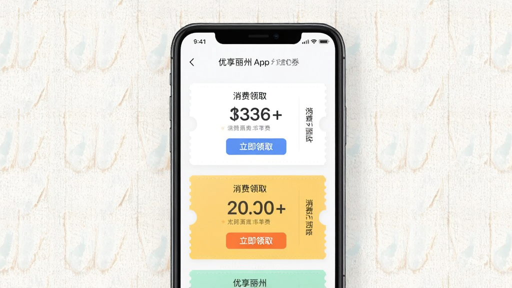 һ��չʾ��������App����ȯ��ȡҳ����ֻ���ͼ���ͼ���������ֻ���Ļ��ʾ���Ų�ͬ��������ȯ��Ƭ����Ƭ����