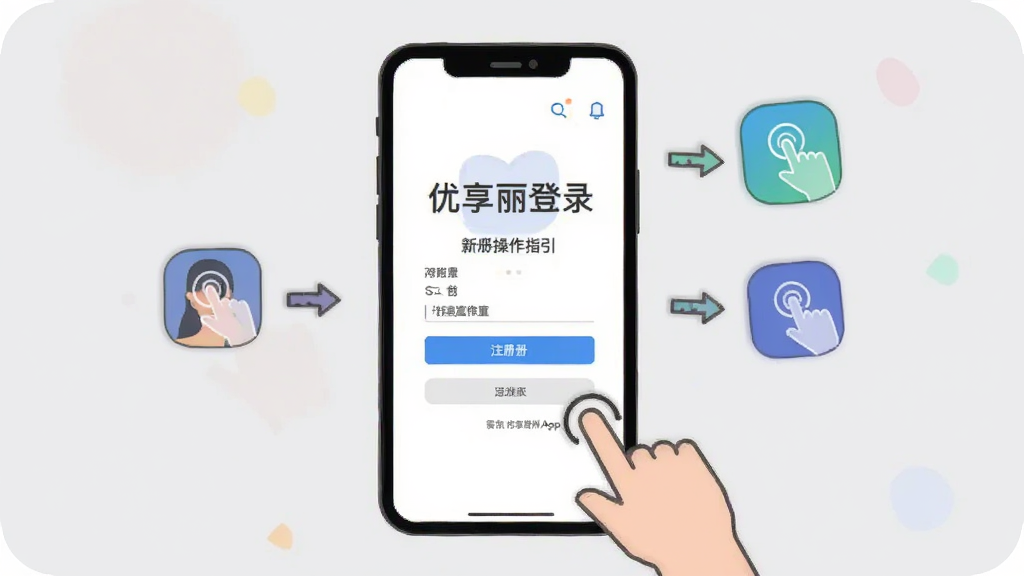 һ��չʾ��������App���ֲ���ָ���Ĳ廭���ͼ��������һ���ֻ���Ļ��ʾע���¼ҳ�棬�Ա�����ָ�����ͼ��ͼ�ͷָ��������Ϊǳ��ɫ�������������ˣ�ϸ�����������ʸɾ����޶���Ԫ��