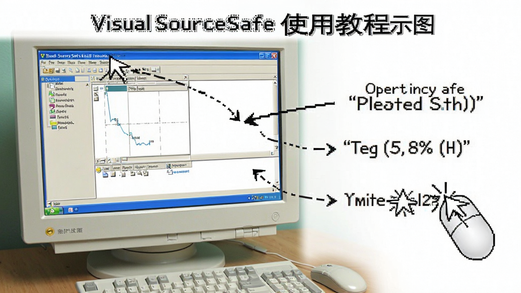 Visual SourceSafe ʹ�ý̳�ʾ��ͼ������չʾ������Ļ��������������������ע���Ա����������ʾ�����Ϊ��ѧ��ͼ���������������ʸɾ����޶���Ԫ��