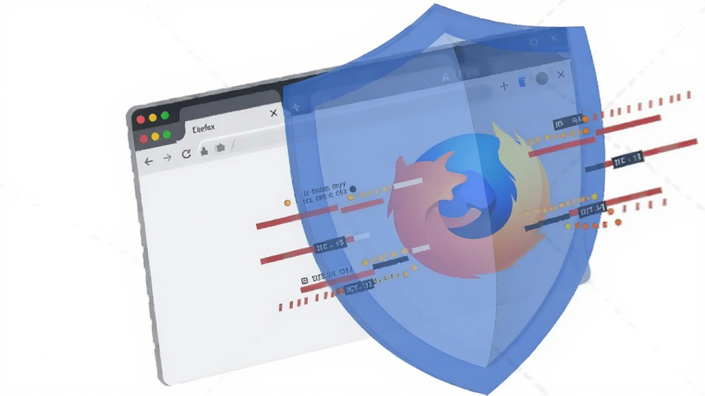 һ��չʾ Firefox ��׼�� ��˽�������ܵ�ʾ��ͼ������������һ����ɫ�İ�͸�����ư�������������ڣ����ֲ��öԽ��߹�ͼ�����Ϊ���� 2D ʸ���廭��ϸ�ڰ������Ʊ��淴��������������������������������ɾ����޶���Ԫ��