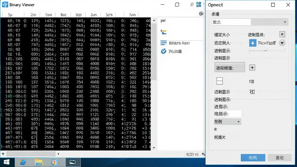 һ��չʾBinary Viewer������Windows����������ʱ������������ļ��򿪶Ի����ͼƬ�����������������������ʾʮ���������ݣ��Ҳ൯�����������������С��������ʾ��ѡ�������Ϊ��Լ���񣬲��ֺ�����ϸ�����������ʸɾ����޶���Ԫ�أ�ͼƬ�д���
