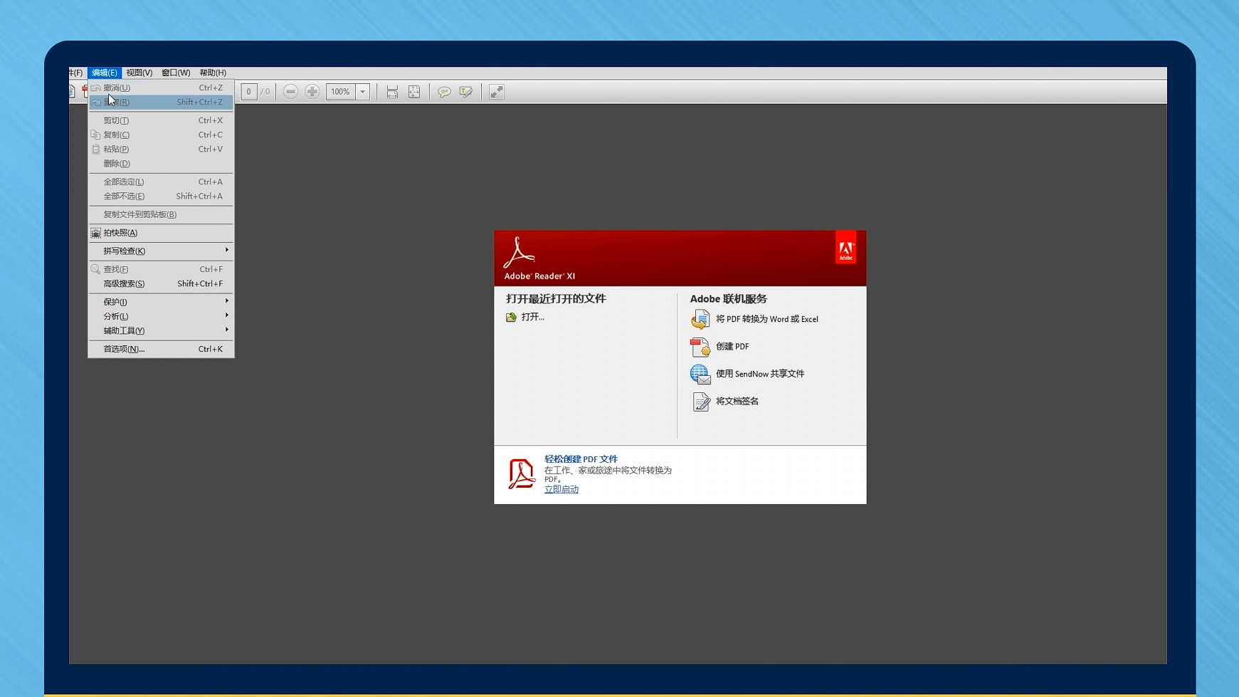 Adobe Acrobat Reader DC �������Ľ��� ������ͼ