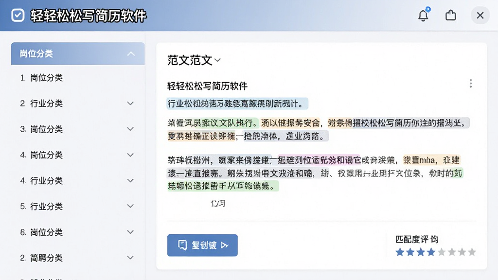 ��������Ϊ��������д���������е���ҵ�����Ƽ�ҳ�棬���ֲ������ҷ��������Ϊ��λ�����б����Ҳ�Ϊ��������չʾ�������Ϊרҵ��Ƹ�������߽��棬ϸ�ڰ����ؼ��ʸ�����ǡ����ư�ť��ƥ������֣���������������ɾ����޶���Ԫ��