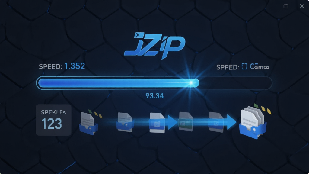 jZip ����ѹ�����ѹ����ʾ��ͼ������Ϊ�������������ļ����䶯��������Ϊ����չʾ���Ű��࣬���Ϊ��̬�Ƽ��磬ϸ�ڰ����ٶ���ֵ���ļ�ͼ�ꡢ��ɫ��Ч�����ʸ��壬�ɾ����޶���Ԫ��