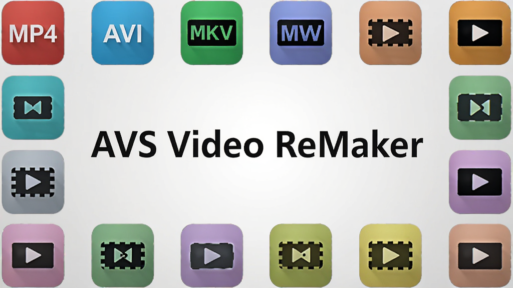 AVS Video ReMaker ���ʽ���ݹ���ʾ��ͼ����������Ϊ�����������֡�AVS Video ReMaker������Χ���ƶ�����Ƶ��ʽͼ���� MP4��AVI��MKV��MOV �ȣ�ͼ���Բ�ɫԲ�Ƿ�����֣�����Ϊǳ��ɫ���䣬������ִ����Ű����룬���ʸ��壬�ɾ��޶���Ԫ��