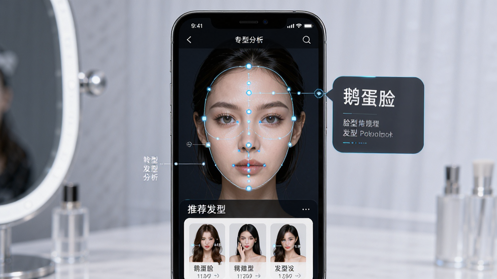 ħ���������ϵͳ���ͷ������ܽ��棬�����������ֻ���Ļ����Ļ����ʾһλŮ�Ե�����������������ע���Աߵ������ͷ���������쵰�������·��г��Ƽ������б���������Ϊרҵ��ױ�Ƽ��磬ϸ�ڰ����沿�ؼ����ǣ����ʸ��壬�ɾ����޶���Ԫ��