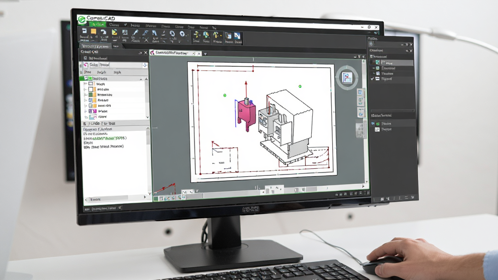 CorelCAD�����ڵ��Զ�����ʱ�Ĳ���������ͼ������Ϊ��ʾ����Ļ��ʾCorelCAD��ͼ�������û��ֲ�������꣬����Ϊ�����ӽǣ����Ϊдʵ�칫�磬ϸ�ڰ��������д��ڡ�ͼ�������ͼֽ���ݣ�����Ϊ������Ӱ�ʸУ��ɾ����࣬�޶���Ԫ��