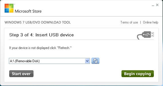 Windows7 USB/DVD Download Tool ���������� ��������ͼ