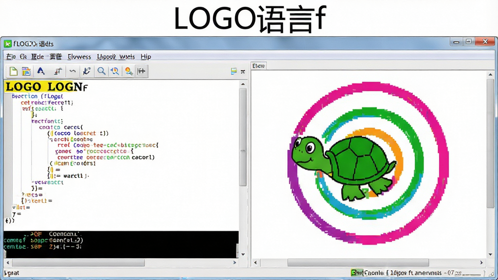 һ��չʾLOGO����f���������ȫ��ͼ������Ϊ�����LOGO���Ա�̴��ڣ�����Ǵ������������Ҳ��ǻ�ͼ����������������һֻ��ɫС�������ڻ��Ʋ�ɫ����ͼ�����������������ҷ������Ű����룬���Ϊ�ִ������������棬ϸ�ڰ����˵���������������������ʾ����״̬�������ʸ��塢����ɾ����޶���Ԫ�أ�ͼƬ�Ϸ������ֱ�ע��LOGO����f��