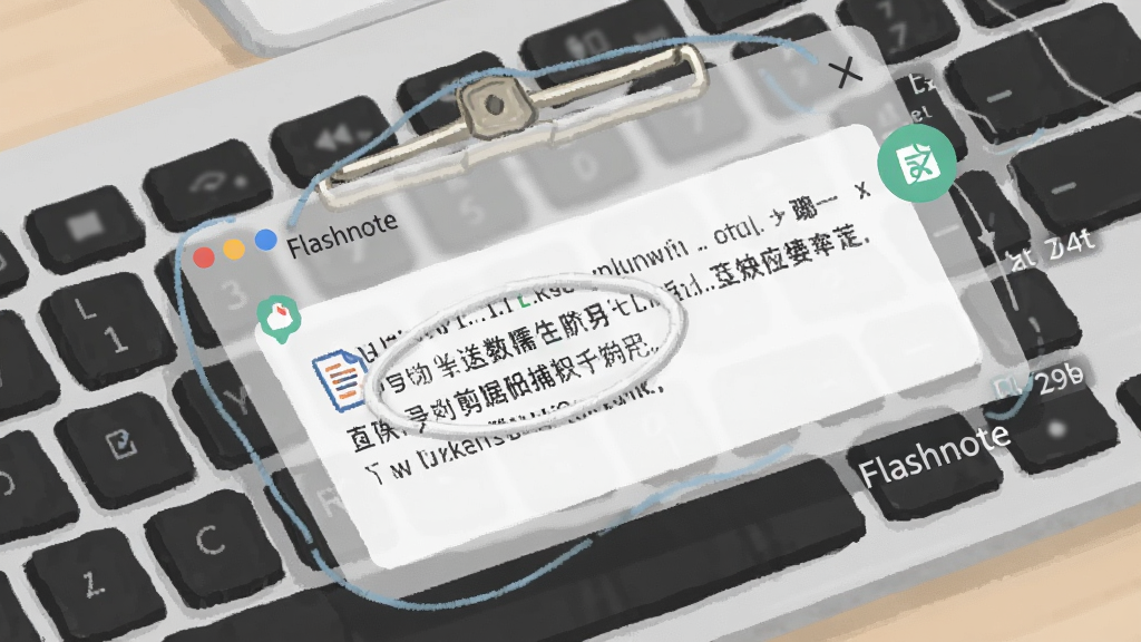 һ�ű���Flashnoteȫ�ֿ�ݼ�������岶׽���ܵ�ͼƬ����������һ��������д���Ϸ�������һ����͸���ı�ǩ���ڣ���������ʾ�Ӽ�����ճ�����������ݣ�����Ϊ�Խ��߹�ͼ�����Ϊ�ִ��칫�����廭��ϸ�ڰ�����ݼ���ʶ��������ͼ�꣬���������ɾ����޶���Ԫ�أ�ͼƬ������Ϊ��Flashnote��