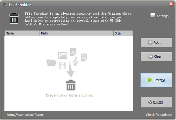 File Shredder �ļ������ ���� ��ͼ