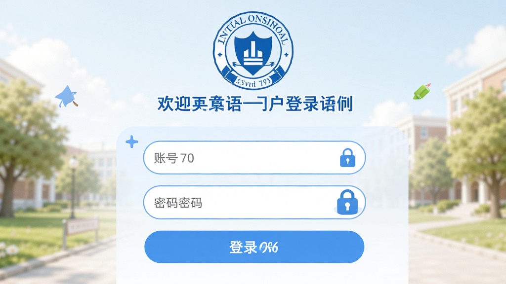����Ϊ�ں��Ż���¼���棬���ֲ������½ṹ���Ű��Ϸ�ΪУ���뻶ӭ��·�Ϊ�˺�������������¼��ť�����Ϊ����У԰�磬ϸ�ڰ�����ɫ��ɫ����Բ��������밲ȫ��ͼ�꣬���ʸ���ɾ��޶���Ԫ��