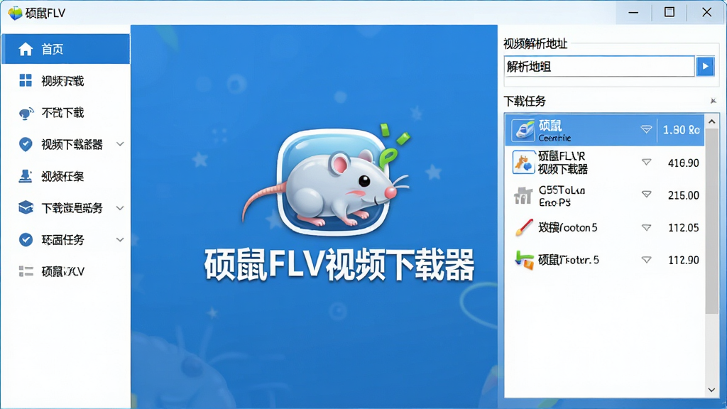 ˶��FLV��Ƶ�����������������ͼ����������չʾ�������ơ�˶��FLV��Ƶ����������logo��ʶ�����Ϊ���ܵ��������Ҳ�Ϊ��Ƶ������ַ���������������б����������������ɫ����񣬽���ɾ��޶���Ԫ�أ����廭��
