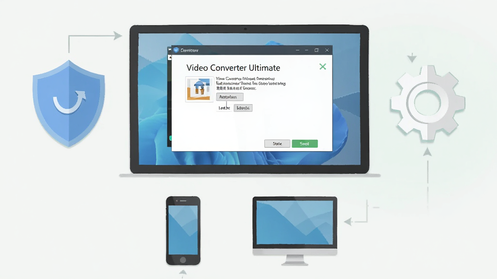 Any Video Converter Ultimate ��װ��ʹ��ע������ʾ��ͼ������չʾ������Ļ��������װ�򵼽��棬�Ա��ж���ͼ�������ͼ�꣬�·����ֻ������˫��ͼ�꣬����ƽ����Ϣͼ������������ɫ����ͣ�ϸ�ڼ�࣬���ʸɾ����޶���Ԫ��
