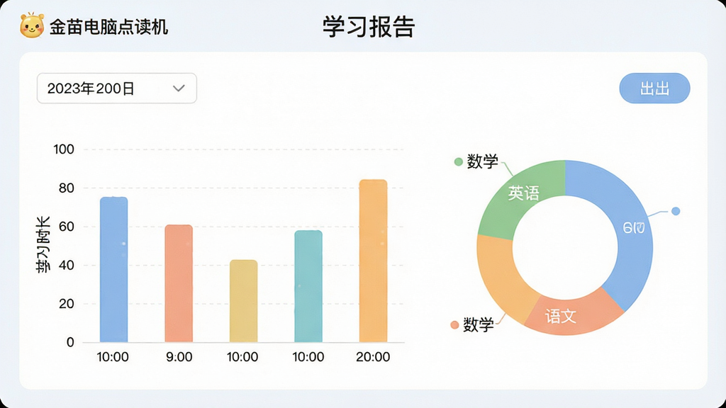 ������Ե����ѧϰ����ҳ�棬����չʾһ����״ͼ�ͻ���ͼ��ϵ����ݿ��壬����Ϊ���ڣ�����Ϊѧϰʱ��������ͼ��ʾ���ġ�Ӣ���ѧ����ռ�ȣ�ҳ�涥���С�ѧϰ���桱����͡�������Ե��������ʶ�����Ϊ��Լ���ݿ��ӻ��磬ɫ����ͣ�ϸ�ڰ�������ѡ�����͵�����ť�������������ɾ����޶���Ԫ��