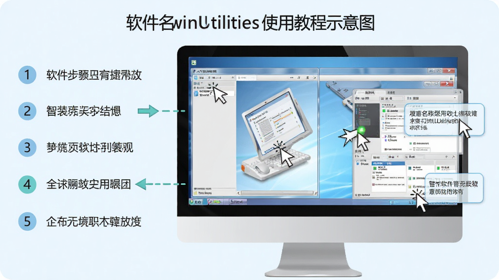 �������� WinUtilities ʹ�ý̳�ʾ��ͼ������Ϊ������Ļ��ʾ�����������裬�������Ϊ�������б��Ҳ�Ϊ��Ӧ�����ͼ���Ű�ͼ�Ľ�ϣ�������±�ƽ��ǳɫ������ϸ�ڰ��������ͼ���ͷָ����ʾ�򣬻��ʸ���ɾ��޶���Ԫ��