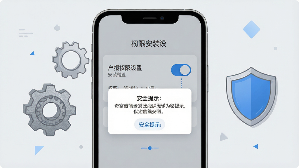 һ��չʾ�渻�����ƶ���ʹ��ָ�ϵ�AI��ͼ������Ϊ�ֻ���Ļ��ʾ��װȨ������ҳ���밲ȫ��ʾ��������Χ�г��ֺͶ���ͼ�ꣻ�����ֻ����У���������Ʒ������ࣻ�Ű�ͻ��Ȩ�޿�������ʾ���֣����Ϊ���̳̲廭��ɫ��ǳ������ɫ��ϸ�ڰ���Ȩ�޿��ذ�ť����ʾ�������������������ʸ��壬�ɾ����޶���Ԫ�ء�