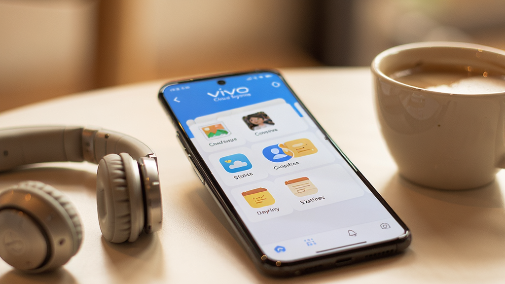 һ��չʾvivo����APP���ֻ���Ļ�����е�ʵ�ķ��ͼƬ���������ֻ���ʾ�Ʒ���������棬����Ƭ����ϵ�ˡ���ǩ��ͼ���������룬�ֻ��Ա߷���һ��������һ�����ȣ�����ɫ����ů���ʣ������黯��ͣ����������ɾ����޶�������Ԫ��