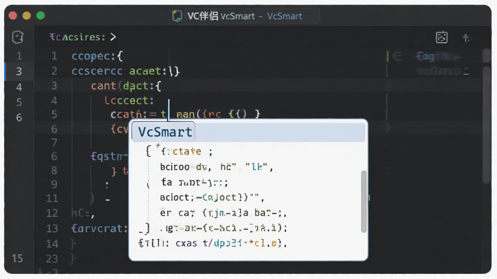 һ��VC����--VcSmart���ܴ��벹ȫ���ܵ�ʾ��ͼ������Ϊ����༭�����棬����·�������ȫ��ѡ�򣬲��־��У��Ű��࣬���Ϊ��ƽ���Ƽ��У�ϸ������ʾ�������������ʾ�������������ɾ����޶���Ԫ��