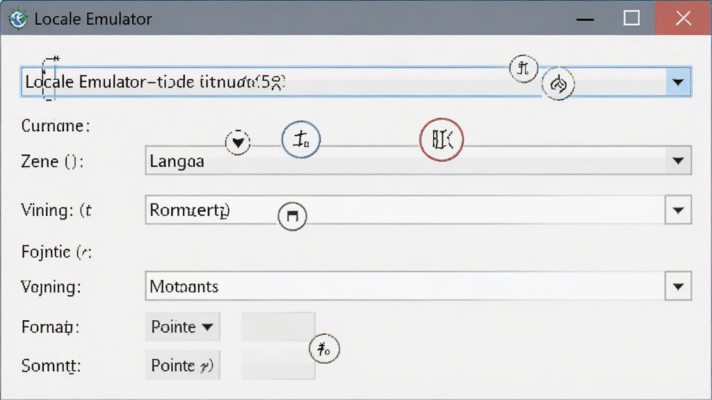 һ��չʾ Locale Emulator �������ý����ͼƬ�������пɼ����������б���ʱ��ѡ���������õ�ѡ��������� Locale Emulator ��ʾ�ڴ��ڱ�������������רҵ���࣬�����������޶���Ԫ��