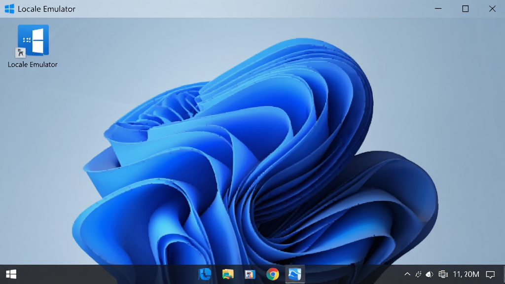 һ��չʾ Locale Emulator �� Windows 11 ϵͳ�����еļ�����ʾ��ͼ�������а��� Windows 11 ������ Locale Emulator ͼ�꣬�������������ɼ�������ִ���࣬�����������޶���Ԫ��