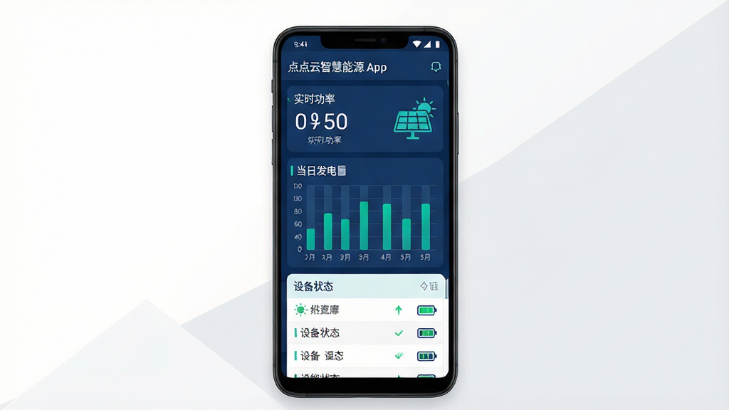 һ��չʾ������ǻ���Դ�ֻ�App�������ͼƬ������������һ��������׿�ֻ����ֻ���Ļ����ʾ����Դ���ݿ��壬����ʵʱ�������֡����շ�������״ͼ���豸״̬�б�������������ɫ������ɫΪ��ɫ���������Ǽ��İ�ɫ��ǳ��ɫ��������ɾ��ִ����Ű�������ϸ�����ܿ��������ͼ��͵��ͼ�꣬���ʸ��壬�޶���Ԫ��