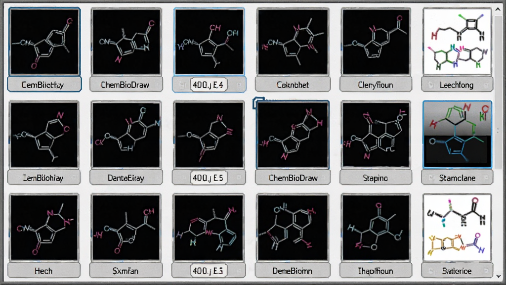 ChemBioDraw Ultra ģ��������д����������ж����ѧ�ṹ����ͼ����ʽԤ�裬ÿ������ͼ�·��м�̱�ǩ������Ϊ����״���������淶��ϸ�ڰ�����ɫ�߿���ѡ�и���Ч��������������������Ԫ��