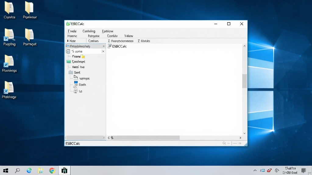 һ��չʾESBCalc��Windows���������е�ͼƬ����������������λ����Ļ���룬��Χ���ļ��к�������ͼ�꣬��������ʵ��Ȼ�������������޶���Ԫ��
