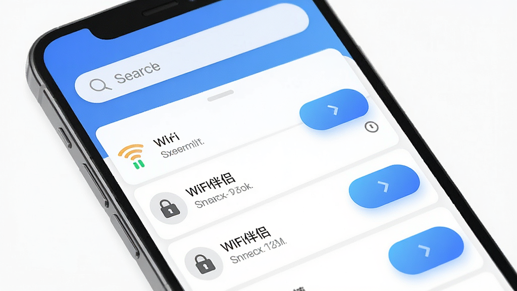 һ���ֻ�����չʾͼ������Ϊwifi����ȫ��Կ��������ҳ������Ϊ�������������·��ȵ��б����Ű��������룬���Ϊ�ִ��Ƽ��б�ƽ����ƣ�ϸ�ڰ����ź�ǿ��ͼ�ꡢ���α�ʶ����ɫ���䰴ť�����ʸ��壬�ɾ����޶���Ԫ��