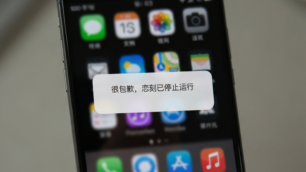 һ���ֻ���Ļ��ʾ����Ӧ�ó������˴�����ʾ��ʾ��ͼ���������ֻ����浯�����ܱ�Ǹ��������ֹͣ���С��ĶԻ��򣬱�����ģ�����ֻ����棬���дʵ�������������ɾ��޶���Ԫ��