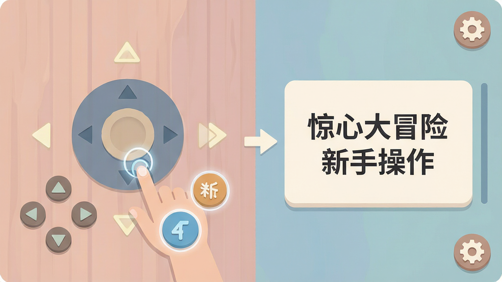 ��������Ϊ���Ĵ�ð�����ֽ�ѧ���棬�������Ϊ����ҡ���밴��ʾ��ͼ���Ҳ�Ϊ������ʾ���Ű������ˣ����Ϊ��ƽ����ϷUI��ϸ�ڰ�����ָ�������Ч������ͷ���������ó���ͼ�꣬���ʸɾ��������޶���Ԫ�أ�����������Ϊ�����Ĵ�ð�� ���ֲ�����������ɫ����ͣ�ͻ���������������ԡ�